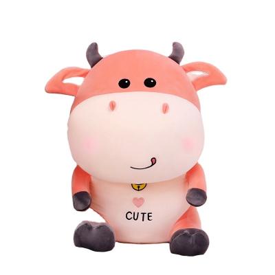 China Cute Stuffed Plush Toy Wholesale Customization Stuffed Cow Doll Cow for sale