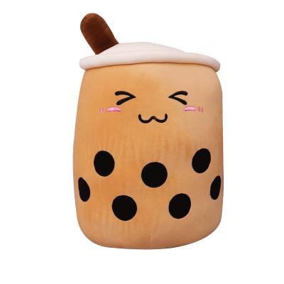 China Wholesale Customized Plush Pearl Milk Tea Cup Plush Toys 25cm Plush Tea Filler Pillow for sale