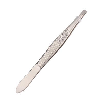 China Eyebrow Logo Cosmetic Tools Eyebrow Tweezers Custom Wholesale With Non-Slip Grip for sale