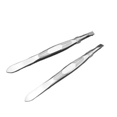 China Eyebrow Factory Direct Stainless Steel Eyebrow Tweezers With Eyebrow Tweezers Private Label for sale