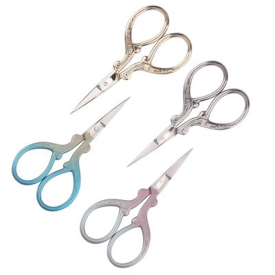 China Right Handed Scissors Stainless Steel Cuticle Scissors Manicure Scissors With Multicolor Handles for sale