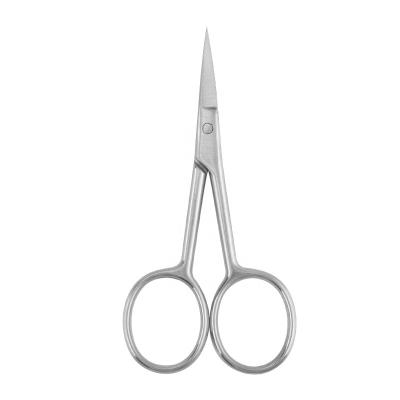 China Right Handed Scissors 3Cr13 Stainless Steel Eyebrow Scissors Manicure Scissors With Round Handle for sale