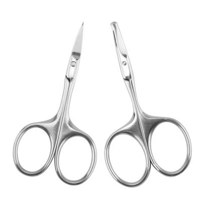 China Handmade Scissors Stainless Steel Eyebrow Thinning Scissors Sniff Hair Scissors With Custom Styles for sale