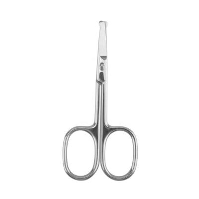 China Right Handed Scissors 3Cr13 Stainless Steel Round Nose Hair Scissors With Square Handle for sale