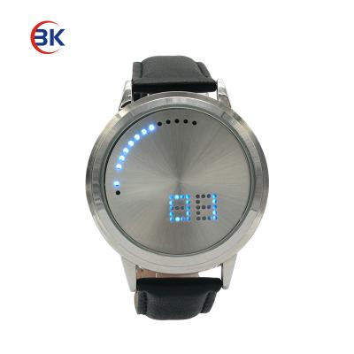 China Fashion Watch Classic Creative Fashion Date Ribbon LED Automatic Blue Digital Touch Screen Watch Easy Reading for sale