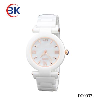 China Cheap ceramic watch suppliers, women water resistant china watches with ceramic strap for sale