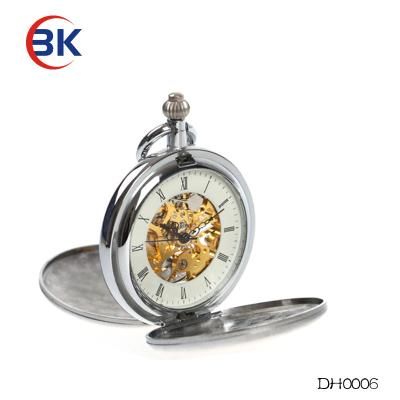 China Drop Shipping Watch Gift Antique Popular Pocket Watch With Obvious Mechanism for sale