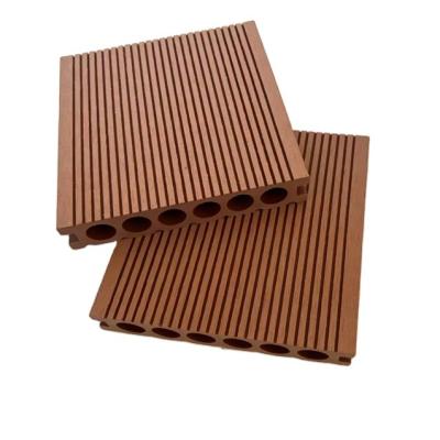 China Factory Supply Moisture Proof Round Hole Cavity Flooring Exterior Engineered Decking Flooring Exterior Round Hole Flooring for sale