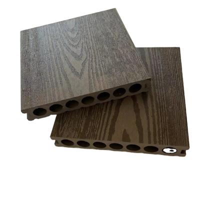 China Wholesale High Quality Moisture Proof WPC Composite Decking Outdoor Terrace Flooring Solid Hardwood Panel for sale