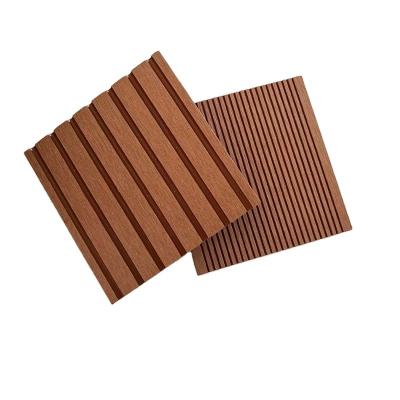 China Professional Supply Outdoor Wood Plastic Composite Deck Moisture Proof Boards Wood Texture Flooring Wood Plastic Flooring for sale