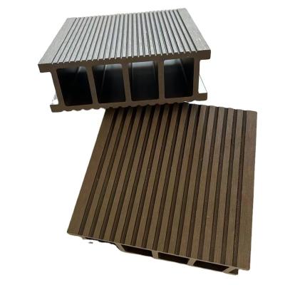 China Wholesale Cheap Outdoor Moisture Proof Wpc Composite Flooring Square Hole Decking Wpc Floors Square Hole Flooring for sale