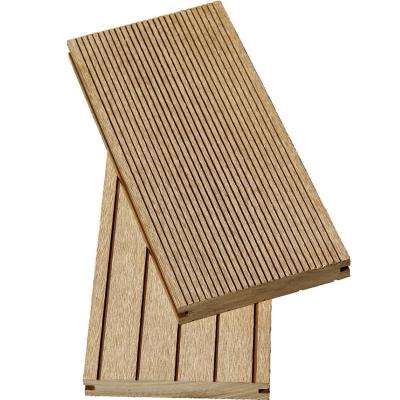 China Modern Green Environmentally Friendly Square Hole WPC Composite Anti-Slip Hollow Decking Outside Board for sale