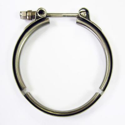 China Pipe Flange Stainless Steel T-bolt V-Band Pipe Clamp for Male and Female Flanges for sale