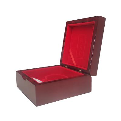 China Eco-friendly Ring Earring Box Jewelry Custom Logo High-finished Wood Ring Earring Gift Jewelry Set Case Boxes Packaging for sale