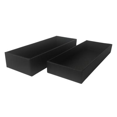 China Recyclable Handmade Luxury Matte Black Cardboard Apparel Packing Box With Lid For Apparel for sale