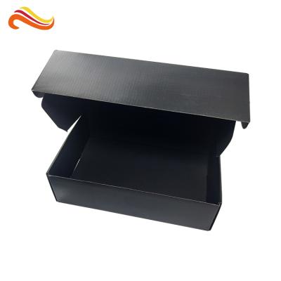 China Biodegradable Ready To Ship Custom Black Shipping Cardboard Clothing Packaging Mailer Boxes for sale