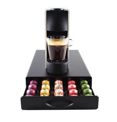 China Sustainable Hot Sales 40pcs Nespresso Coffee Capsules Drawer Pods Rack for sale