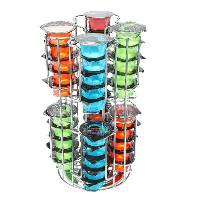 China Sustainable 360 ​​Degree Rotating Cocktail Capsules Storage Rack 64 Pcs Cocktail Capsules for sale