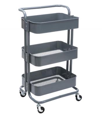 China Sustainable metal storage cart on wheels for sale