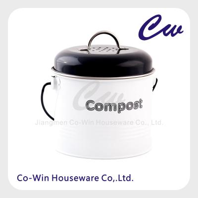 China 0.76 Gallon Viable Mini Countertop Compost Pail; Kitchen food waste compost bin including carbon filter for sale