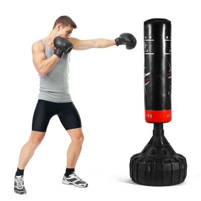 China Durable Free Fighting Training Home with Suction Cup Base Freestanding Perforated Sandbag for sale