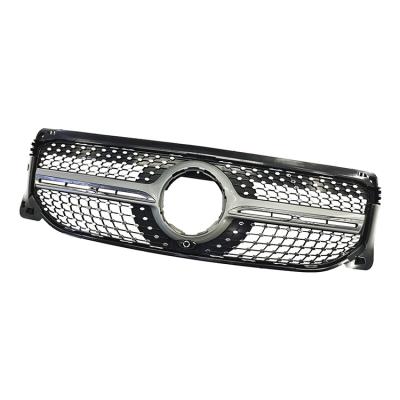 China New Hot Selling Sport Diamond Style Front Grille For Mercedes Glb X247 ABS Auto Parts Silver Car for sale