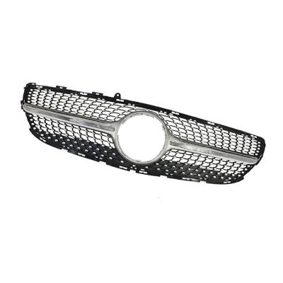 China ABS Facelift Auto Refit Grill For Benz Cls W218 Update To Pack Diamond Style 2016 2017 2018 Front Bumper Grille for sale