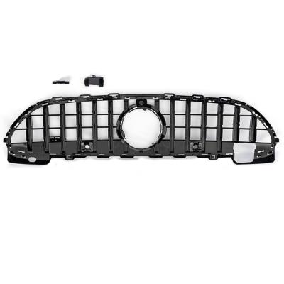 China Sports ABS Sliver GT Style Front Bumper Mesh Grille Grill For Mercedes Benz C Class W206 2020+ for sale