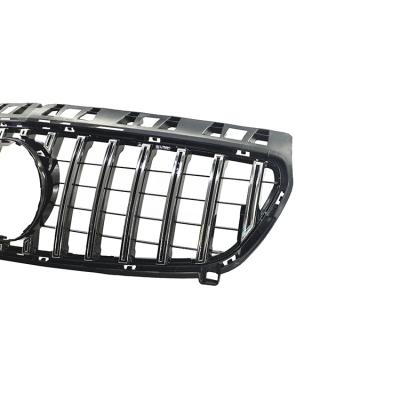 China ABS GT Style Front Bumper Hood Grille Grill For Mercedes A Class W176 Pre Facelift 2013-2015 ABS Silver Mesh for sale