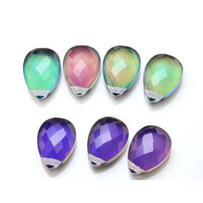 China For jewelry making Diy jewelry accessories keliji factory direct sales color change flat cut glass gem with decoration for jewelry accessories for sale