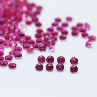 China For Jewelry Making Diy Jewelry Accessories Keliji Hot Sale Small Sizes #5 Multi Color Round Synthetic Ruby For Jewelry Accessories for sale