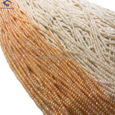 China Jewelry Making Wholesale 2.8-3.2mm Diy Jewelry Accessories Keliji Mini Natural Freshwater Pearl Real Scattered Beads For Jewelry Making for sale