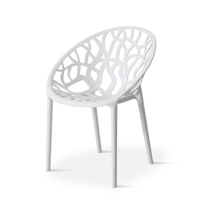 China Other Cheap Modern Hollow Dinner Chairs Stacking Plastic Chair for sale