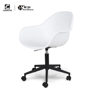 China Wholesale Adjustable (Height) White Plastic Office Computer Desk Leisure Chairs for sale