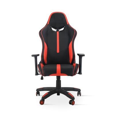 China Custom Adjustable (Height) Red Blue Nylon Base Adjustable Runner Racing Gaming Chair for sale