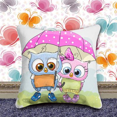 China New Cross Stitch Embroidery 5D DIY Diamond Painting Drill Cartoon Owl Merry Christmas Classic/Postmodern Mosaic Case Pillow Replacement Cushion Cover for sale