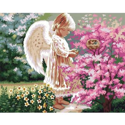 China Diy Classical Chinese Painting Girl Angel Human Body Art Pictures Oil Painting By Number For Adult for sale