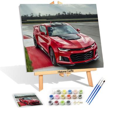 China New Classic/Postmodern Art Wall Supercar Painting By Numbers Of Bedroom Cafe Bar Living Room Bedroom Decoration Wall Frame for sale