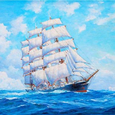 China Best Selling Model 3d Diy Crystal Diamond Painting For Wall Decoration DIY Sea Boat for sale