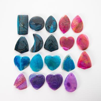 China Wholesale CLASSIC best quality best quality agate gemstone heart pendant agate stone pendant for sale