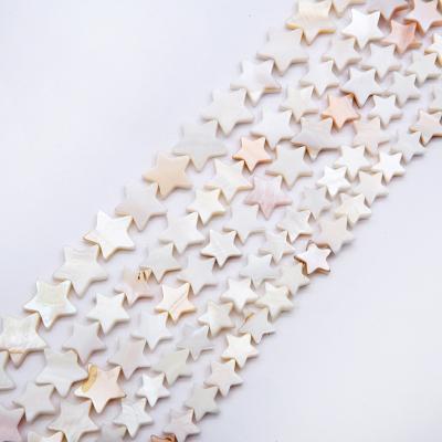 China Fashional Souvenir Gifts High Quality White Star Flower Shape Beautiful Loose Shell Beads Chips White Pearl for sale