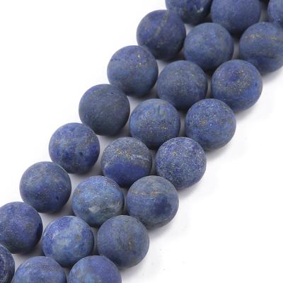 China 2021 Matte Sodalite Beads For Jewelry Natural Gemstone Fashional Keepsake Blue And White Making 8mm for sale