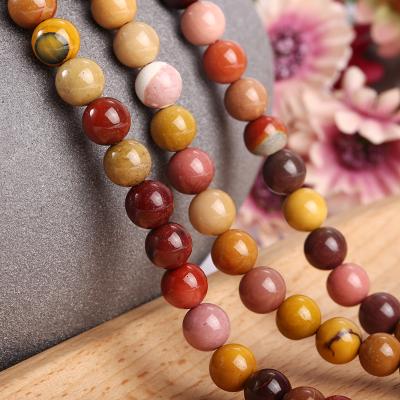 China Fashional Souvenir Gifts Wholesale Natural Egg Yolk Loose Beads Colorful Stone Gemstone Beads Jewelry Making for sale