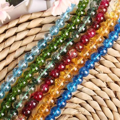 China Fashional Keepsake Gifts 2021 New Design Round Crystal Colorful Explodes Beads For Jewelry Smooth Making for sale