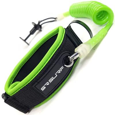 China High Quality Ankle/Calf Paddle Board Leash/Leash Plants 7mm 4ft Knee/Bicep/Wrist Bodyboard Coiled Leashes For Bodyboarding for sale