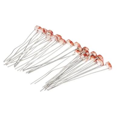 China 5mm Lichtsteuerwiderstand CDS Photoresistor LDR GL5537-1 20-30K für Sensoranwendungen Spielzeuglampenkamera zu verkaufen