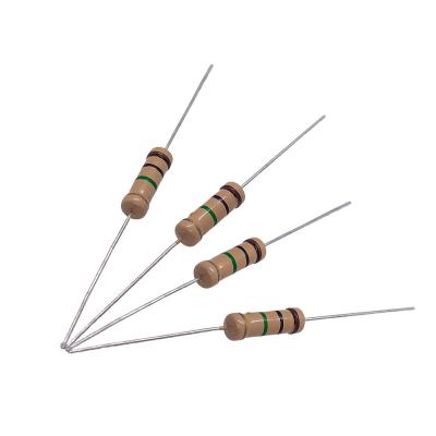 China Door middel van een gat resistor Axial geleid CFR Carbon Film vaste resistor 2W 1M 5% 1/8W 1/6W 1/4W 1/2W 1W 3W 5W Te koop