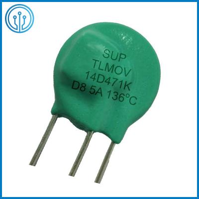 China Disketten-Metalloxid-Varistor 136C Metalloxid-Varistor Überspannungsschutz TLMOV 14D 20D 25D zu verkaufen