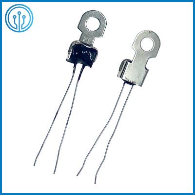 China Thermische de Vorm Ceramische PTC van het Beschermingsmetaal Thermistor 120C 330 Ohm voor de Winding van de Omschakelaarsmotor Te koop