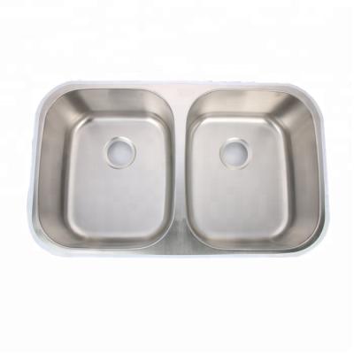 China Without Faucet Stainless Steel Kitchen Sink Double Large for sale